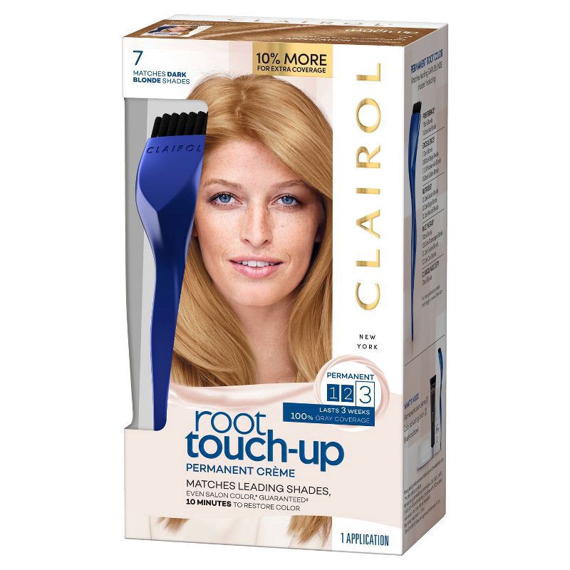 slide 4 of 9, Nice 'n Easy Clairol Root Touch-Up Permanent Hair Color - 7 Dark Blonde - 1 Kit, 1 ct
