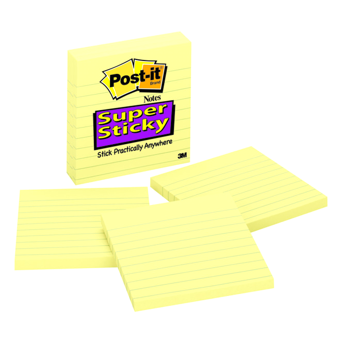 slide 5 of 6, Post-it Notes Yellow 4in x 4in, 3 ct