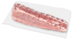 Pork Loin Back Ribs Previously Frozen Service Case - 3.25 Lb