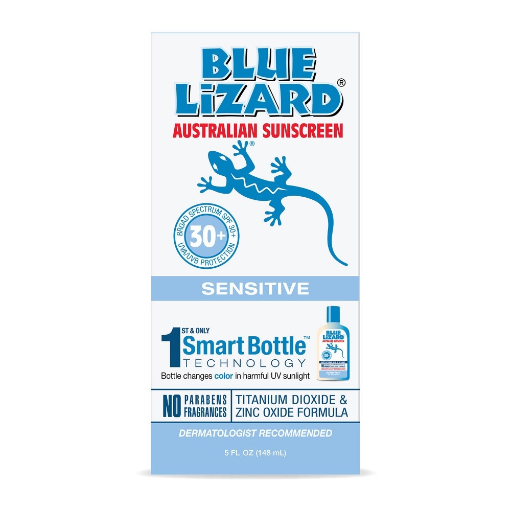 slide 3 of 4, Blue Lizard Sensitive Sunscreen Lotion - SPF 30, 5 oz