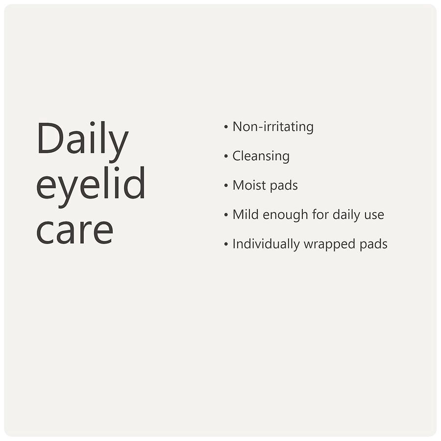 slide 5 of 5, Walgreens Eyelid Cleansing Wipes, 30 ct