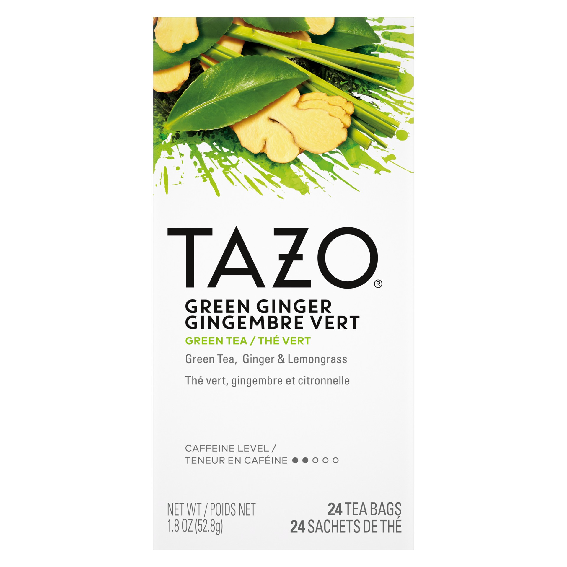 slide 1 of 2, Tazo Tea Hot Green Ginger 24 PC, 0.23 kg