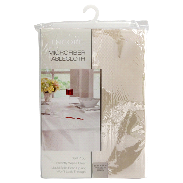 slide 1 of 1, Encore fabric tablecloth fawn 60x48, 1 ct