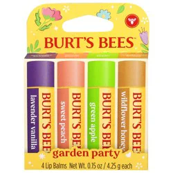 Burt''s Bees Garden Party Lip Balm 4 - 0.15 oz Each