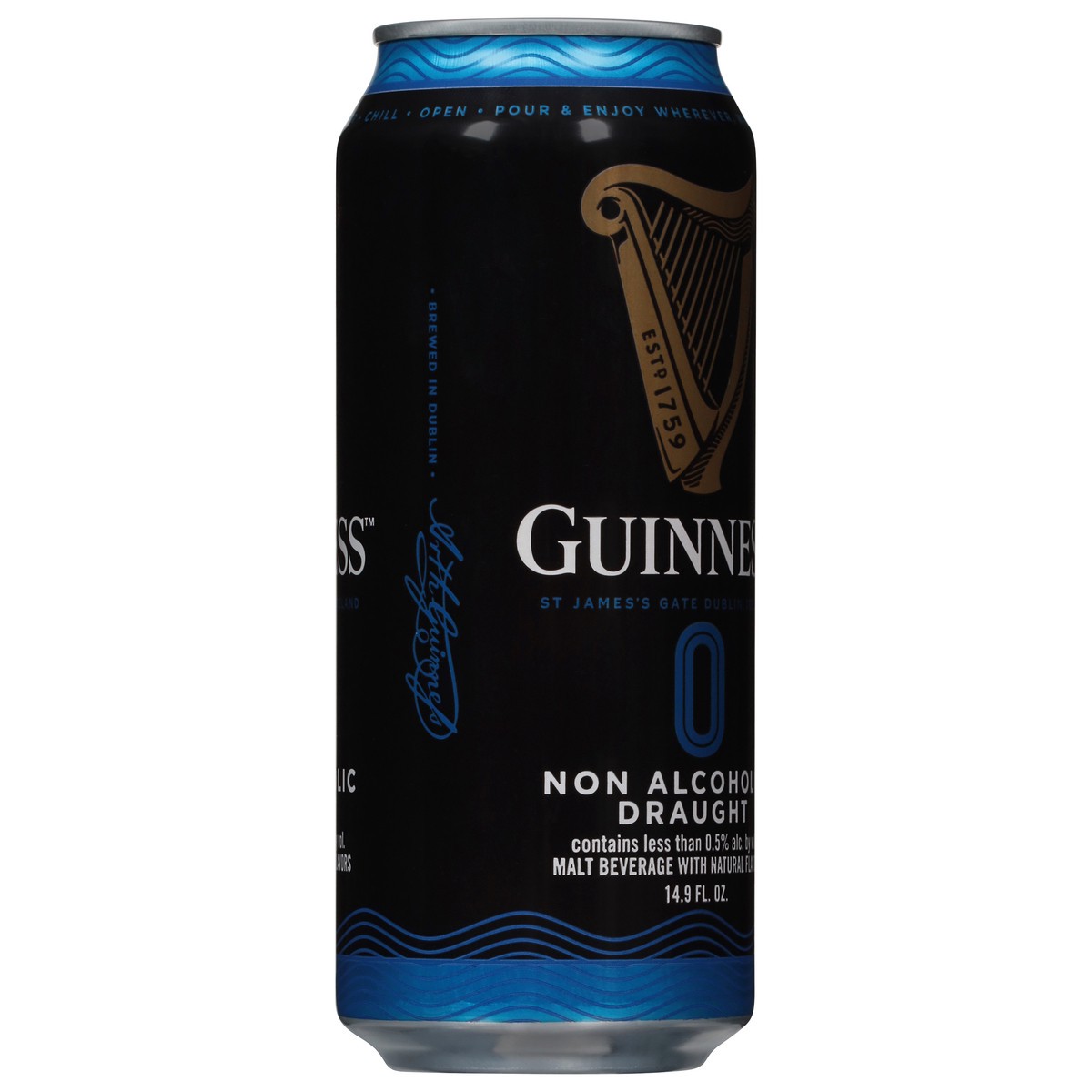 slide 8 of 12, Guinness Non Alcoholic Draught Beer 14.9 fl oz, 14.9 fl oz