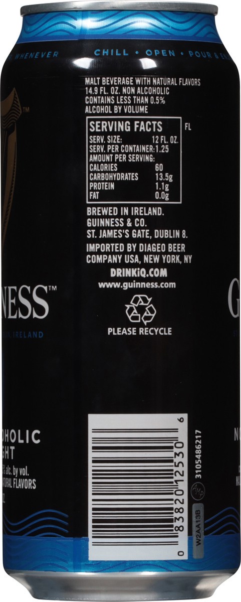 slide 11 of 12, Guinness Non Alcoholic Draught Beer 14.9 fl oz, 14.9 fl oz