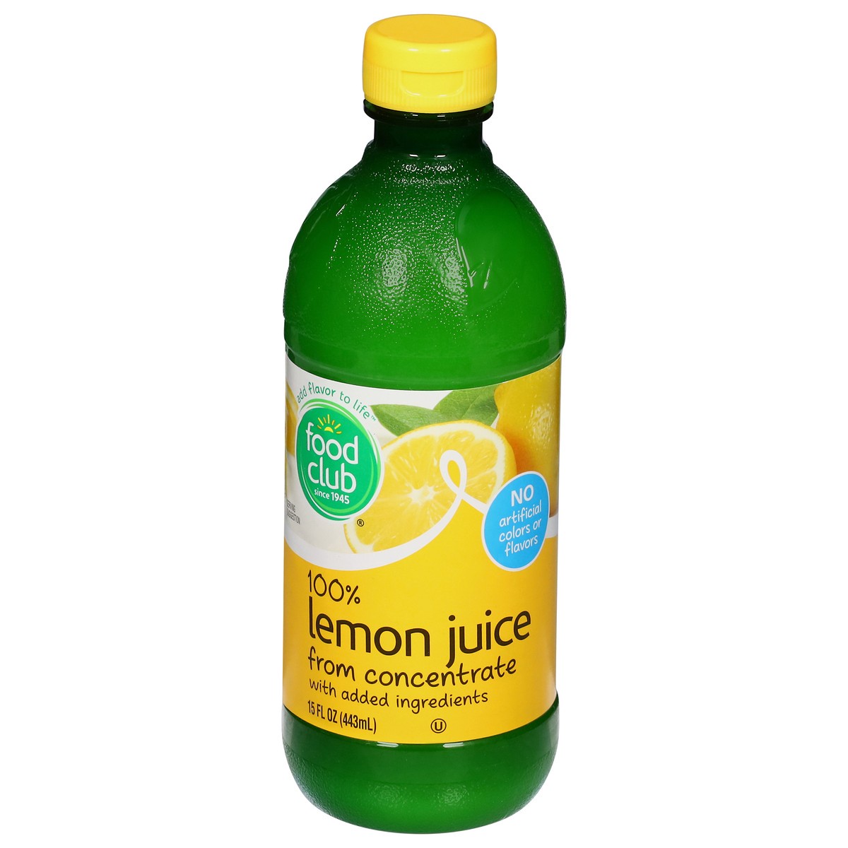 slide 5 of 13, Food Club 100% Lemon Juice from Concentrate - 15 fl oz, 15 fl oz