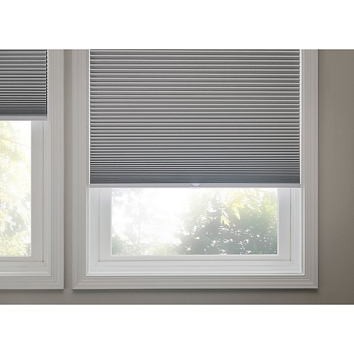 slide 2 of 4, Real Simple Cordless Blackout Cellular Shade - White, 22 in x 64 in