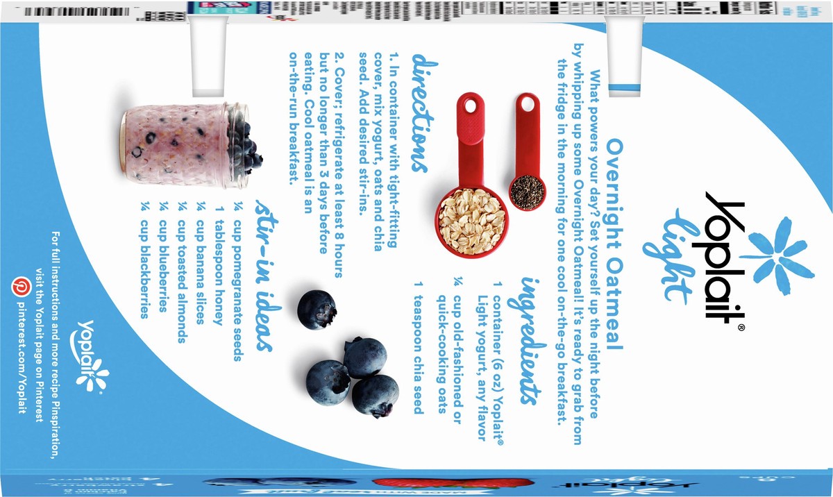 slide 3 of 9, Yoplait Light Fat Free Yogurt Pack, 8 Ct, 6 OZ Yogurt Cups, 8 ct