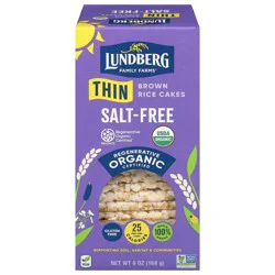 Lundberg Family Farms Salt-Free Thin Brown Rice Cakes 6 oz