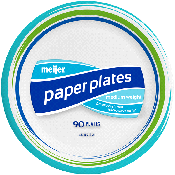 Meijer 85/8'' Paper Plates 90 ct Shipt