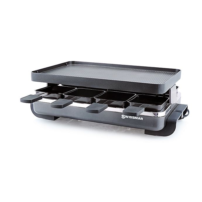 slide 1 of 1, Swissmar 8-Person Classic Raclette Grill with Reversible Plate - Anthracite, 1 ct