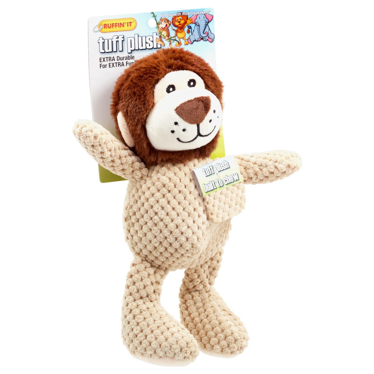 slide 6 of 9, Ruffin' It With Crinkle & Multi Squeakers Tuff Plush Dog Toy 1 ea, 1 ct