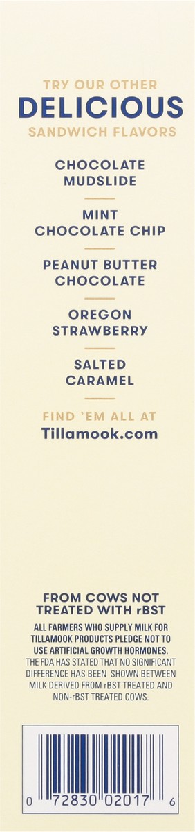 slide 4 of 9, Tillamook Vanilla Bean Ice Cream Sandwich - 12oz/4ct, 