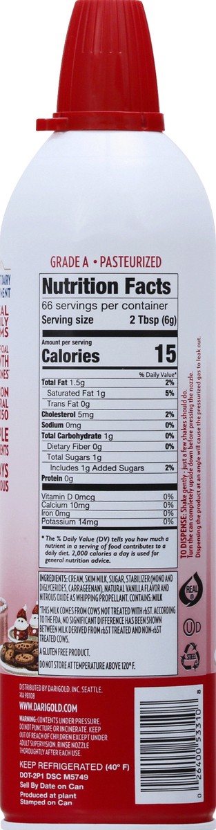 slide 4 of 11, Darigold Dari Whip Sweetened Dairy Whipped Topping 14 oz, 14 oz