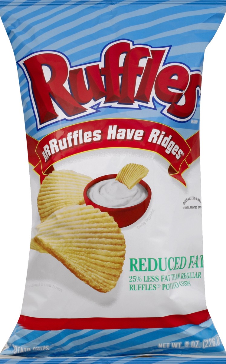 slide 3 of 5, Ruffles Potato Chips 8 oz, 8 oz