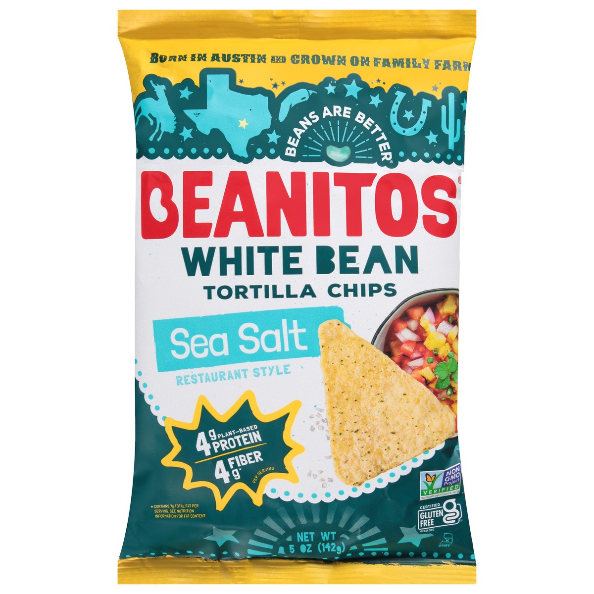 slide 1 of 14, Beanitos White Bean Sea Salt Tortilla Chips 5 oz, 6 oz