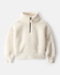 Carter's Carters Toddler Girl Quarter-Zip Pullover Sweatshirt - Cream Cream 4T