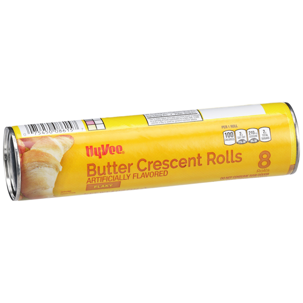 slide 1 of 8, Hy-vee Butter Flavored Flaky Crescent Rolls - 8 ct; 8 oz, 8 ct; 8 oz