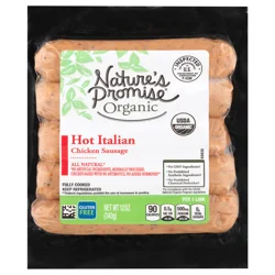 Nature's Promise Organic Hot Italian Chicken Sausage - 5 ct
