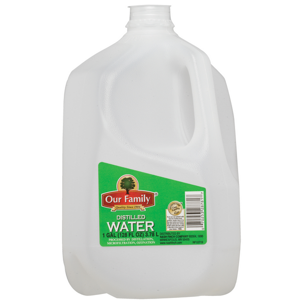 slide 1 of 1, Our Family Distilled Water, 128 oz