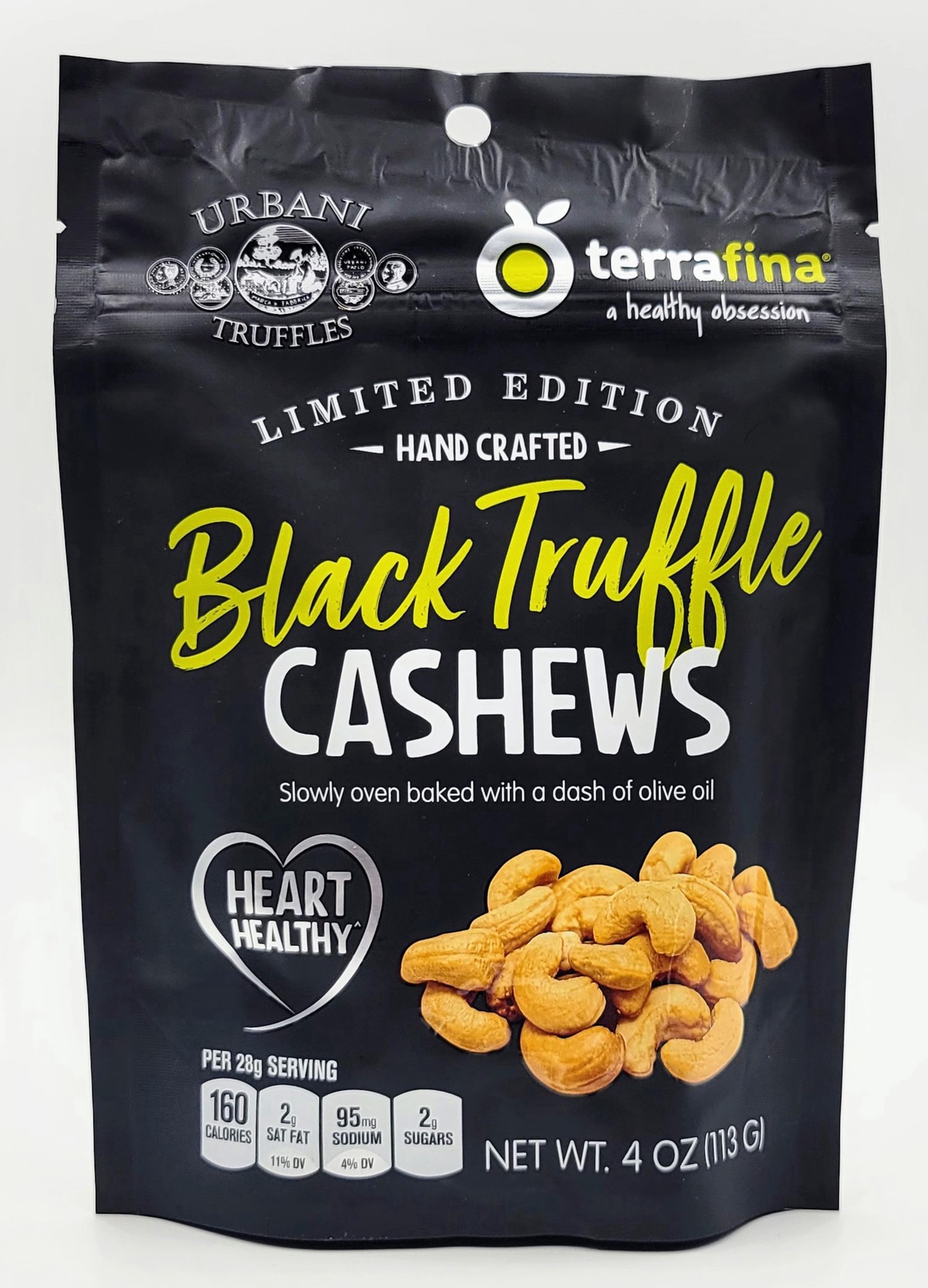 slide 1 of 1, Urbani Black Truffle Nuts - Cashews, 4 oz