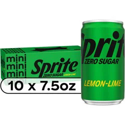 Sprite Zero Sugar Lemon Lime Diet Soda Pop Soft Drinks