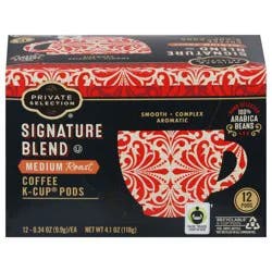 Private Selection Signature Blend Medium Roast Coffee K-Cup Pods- 12 ct