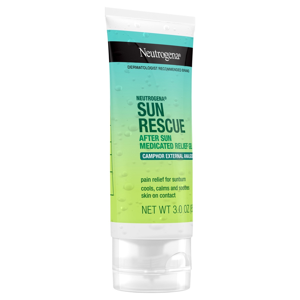 slide 3 of 7, Neutrogena Sun Rescue After Sun Medicated Relief Gel, Camphor, 3 Oz, 3 oz
