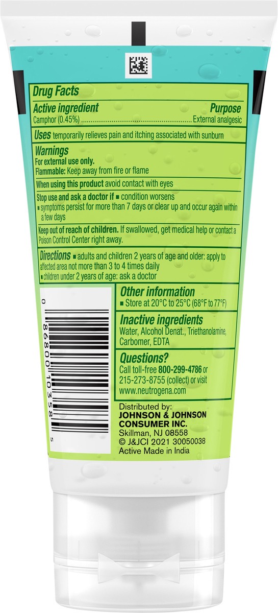 slide 6 of 7, Neutrogena Sun Rescue After Sun Medicated Relief Gel, Camphor, 3 Oz, 3 oz