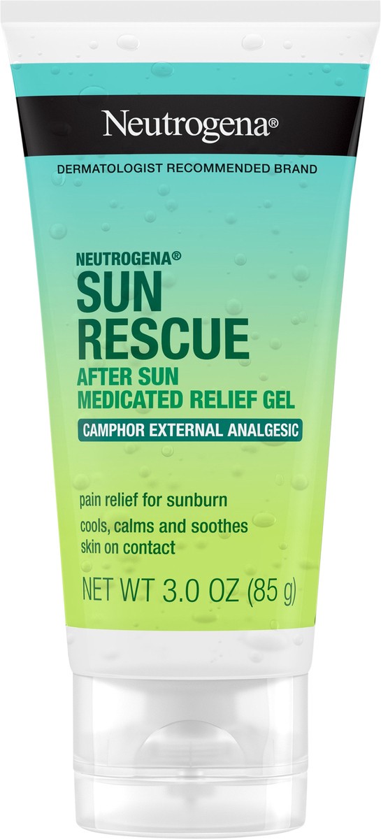slide 5 of 7, Neutrogena Sun Rescue After Sun Medicated Relief Gel, Camphor, 3 Oz, 3 oz