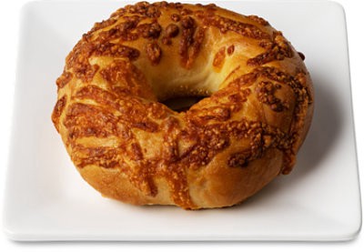 slide 1 of 1, Asiago Cheese Bagel - Each (Available Between 6 Am To 2 Pm), 1 ct