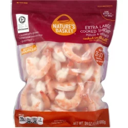 Shrimp, Farm Raised, Cooked, 31-40 pieces