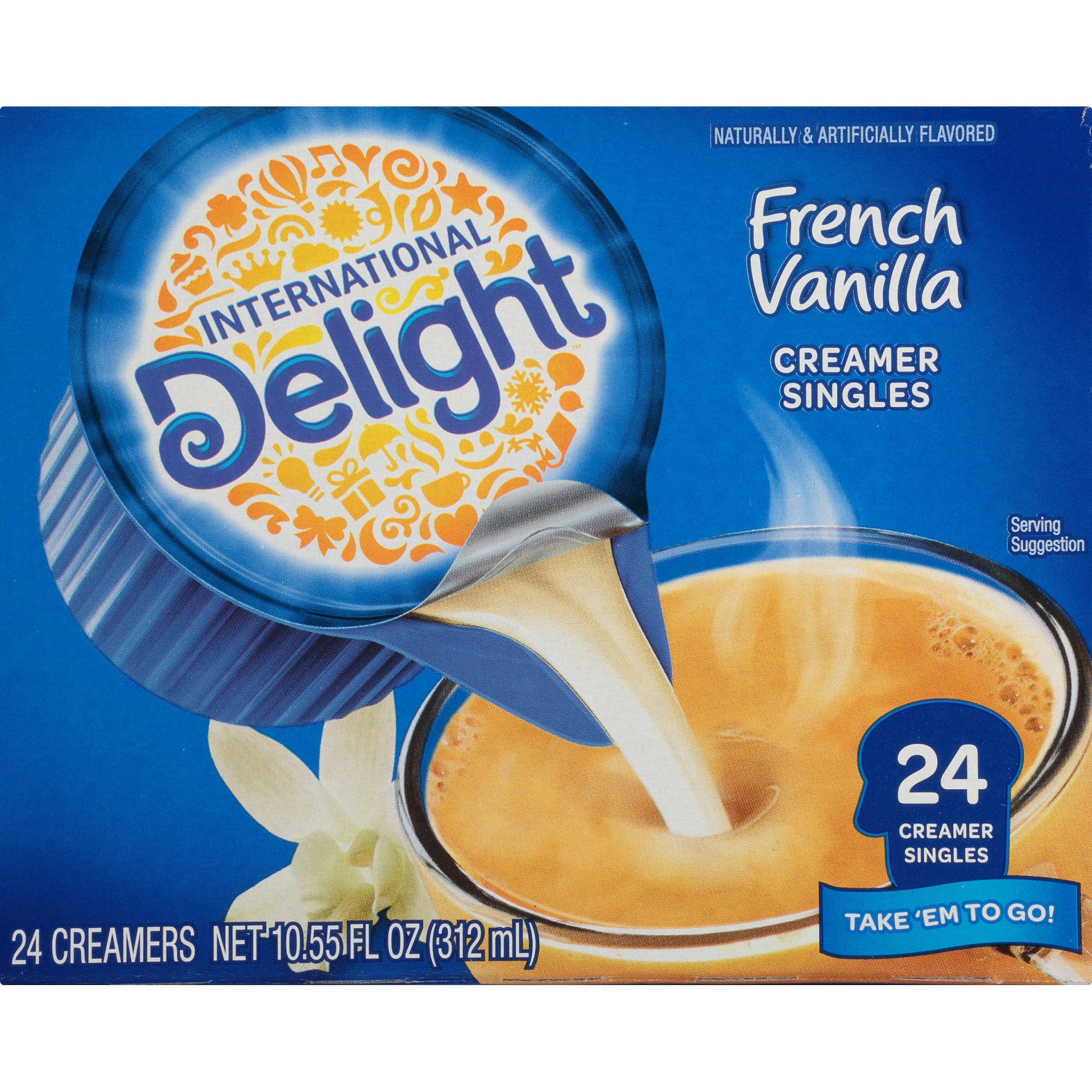 French Vanilla Coffee Creamer Singles 24 pack