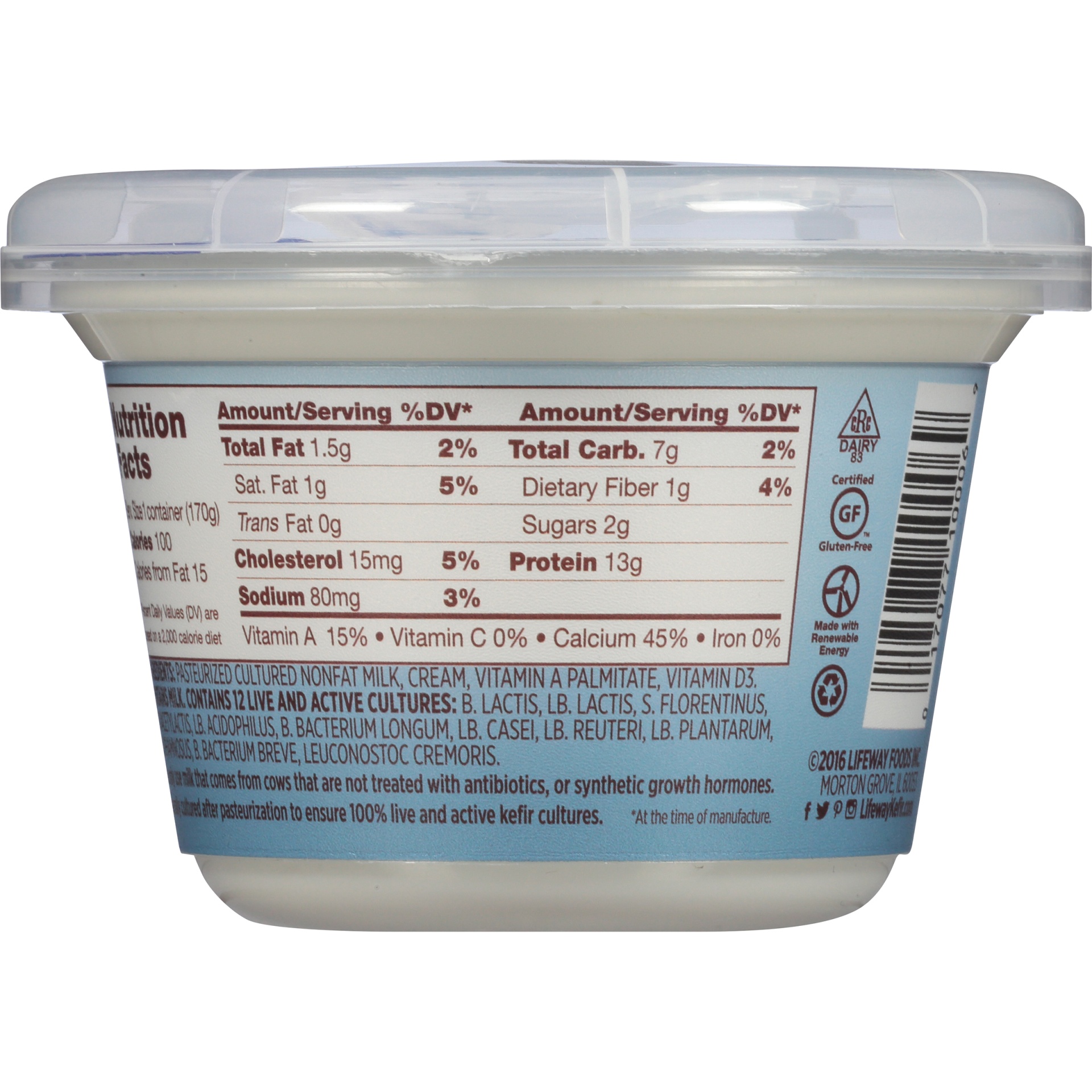 Lifeway Natural Strained Kefir Cup 6 oz | Shipt