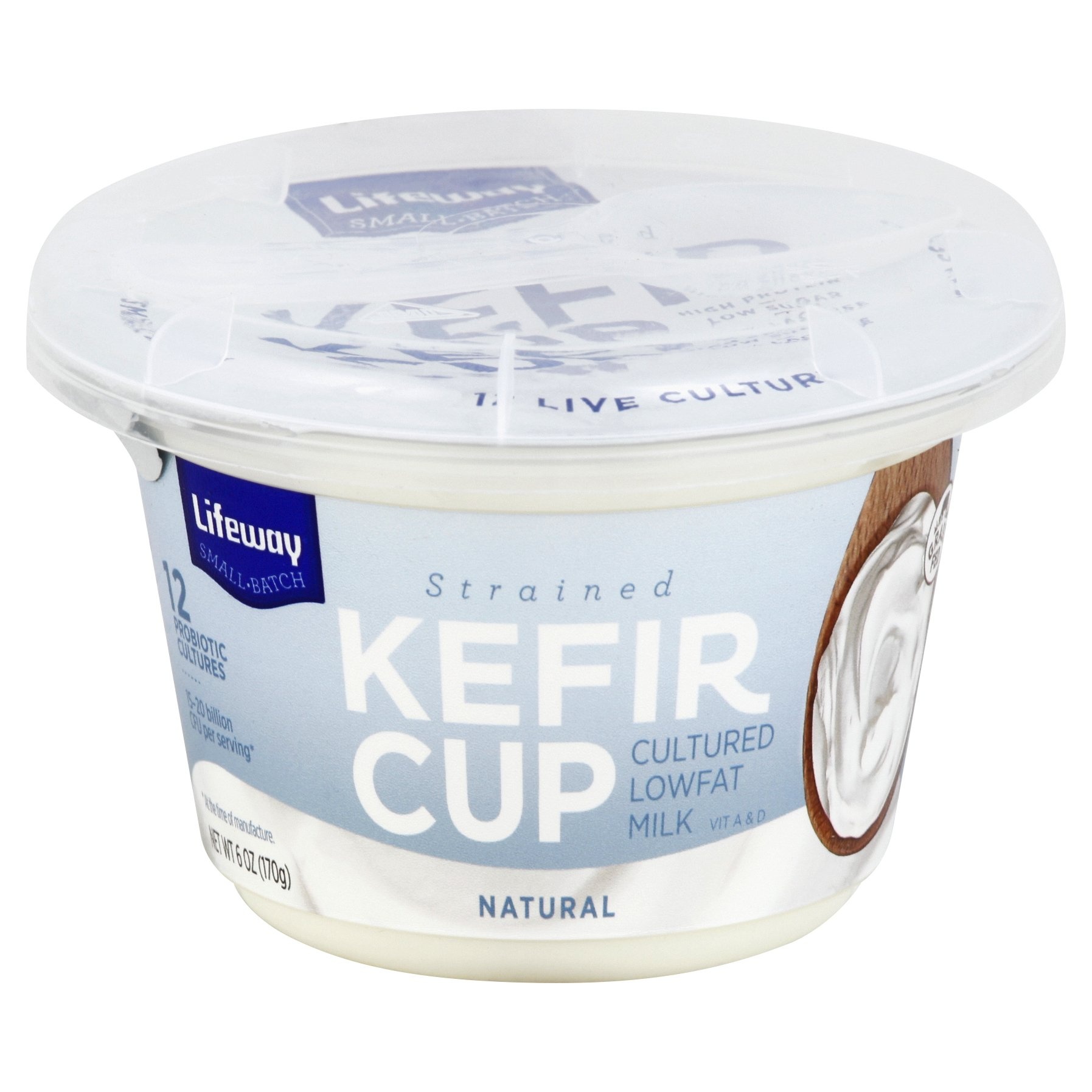 slide 1 of 1, Lifeway Natural Strained Kefir Cup, 6 oz