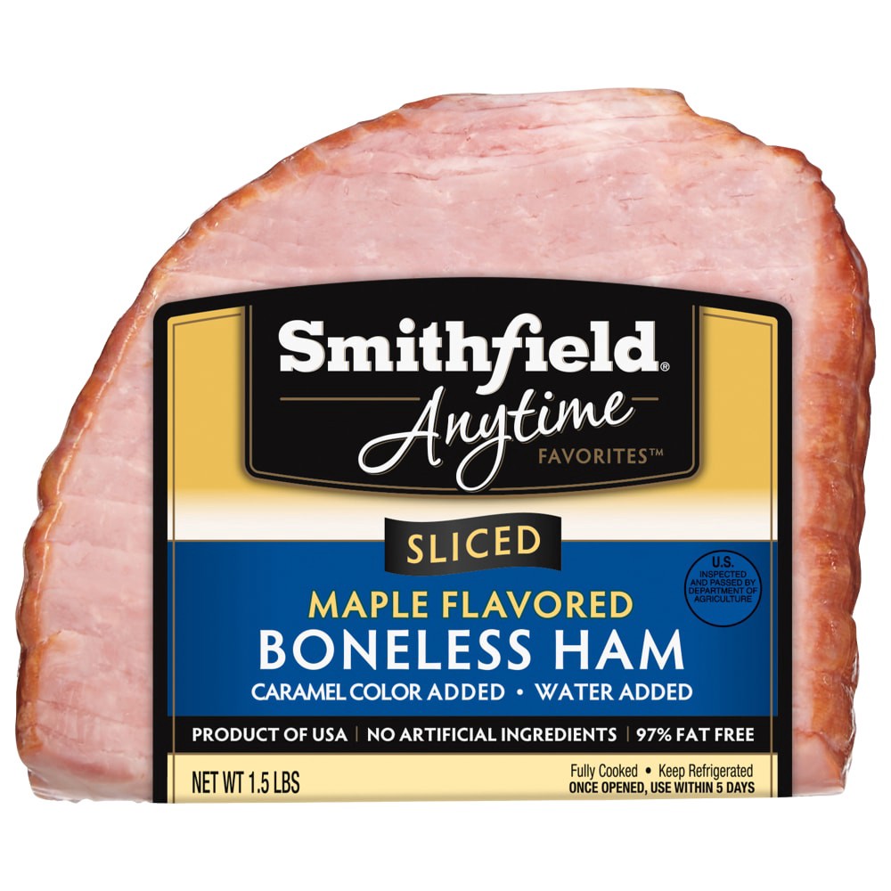 slide 1 of 6, Smithfield Maple Flavored Boneless Ham, 1.5 lb