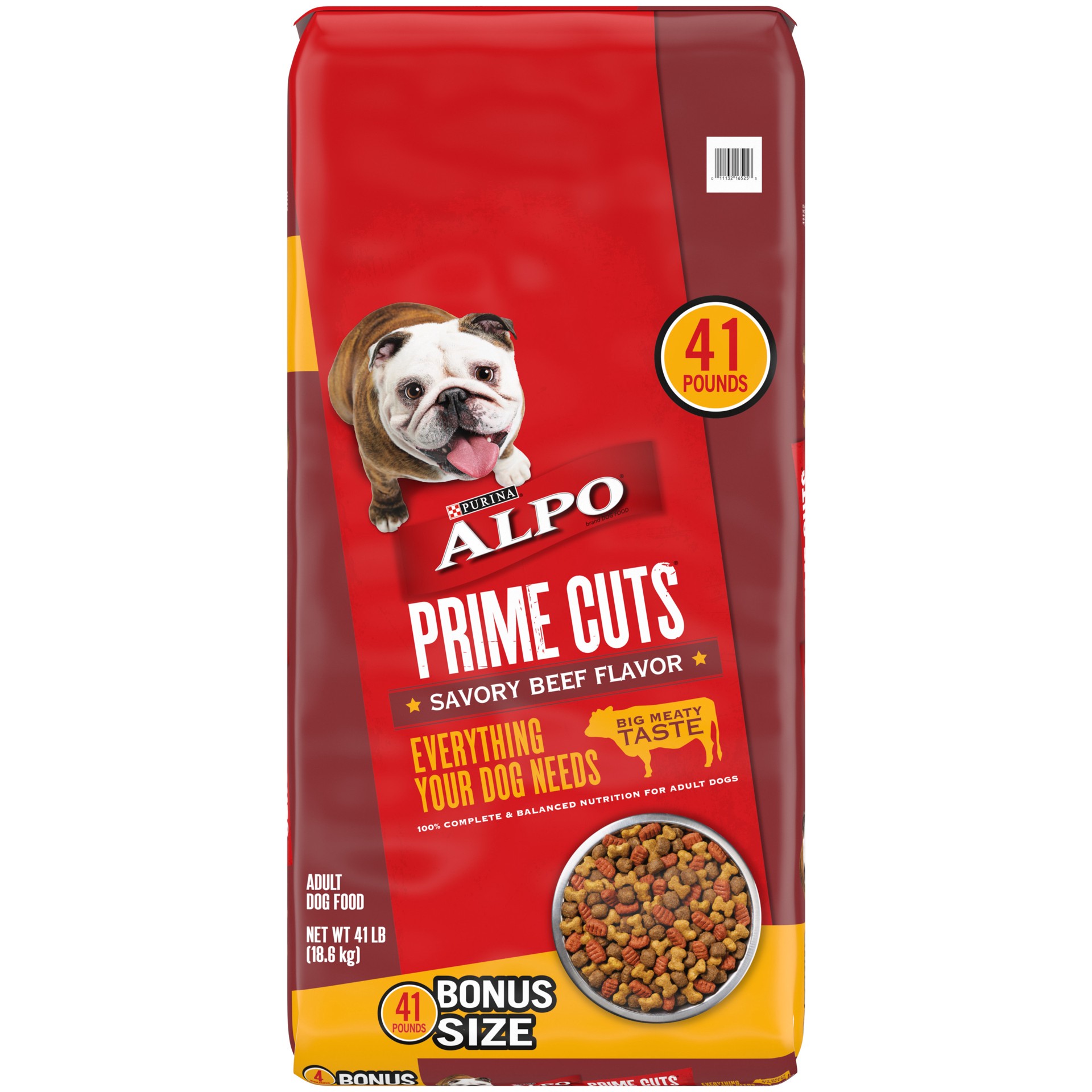 slide 1 of 9, ALPO Purina ALPO Dry Dog Food, Prime Cuts Savory Beef Flavor, 41 lb