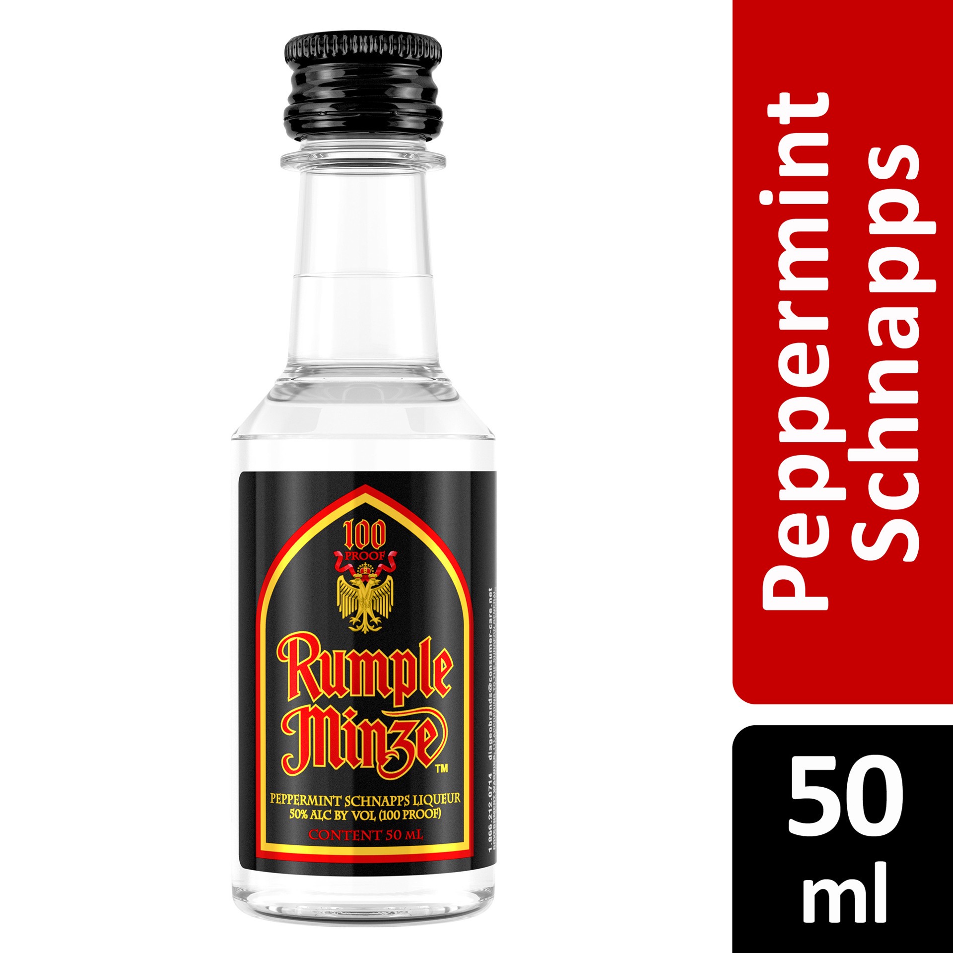 slide 2 of 4, Rumple Minze Peppermint Schnapps, 50 ml