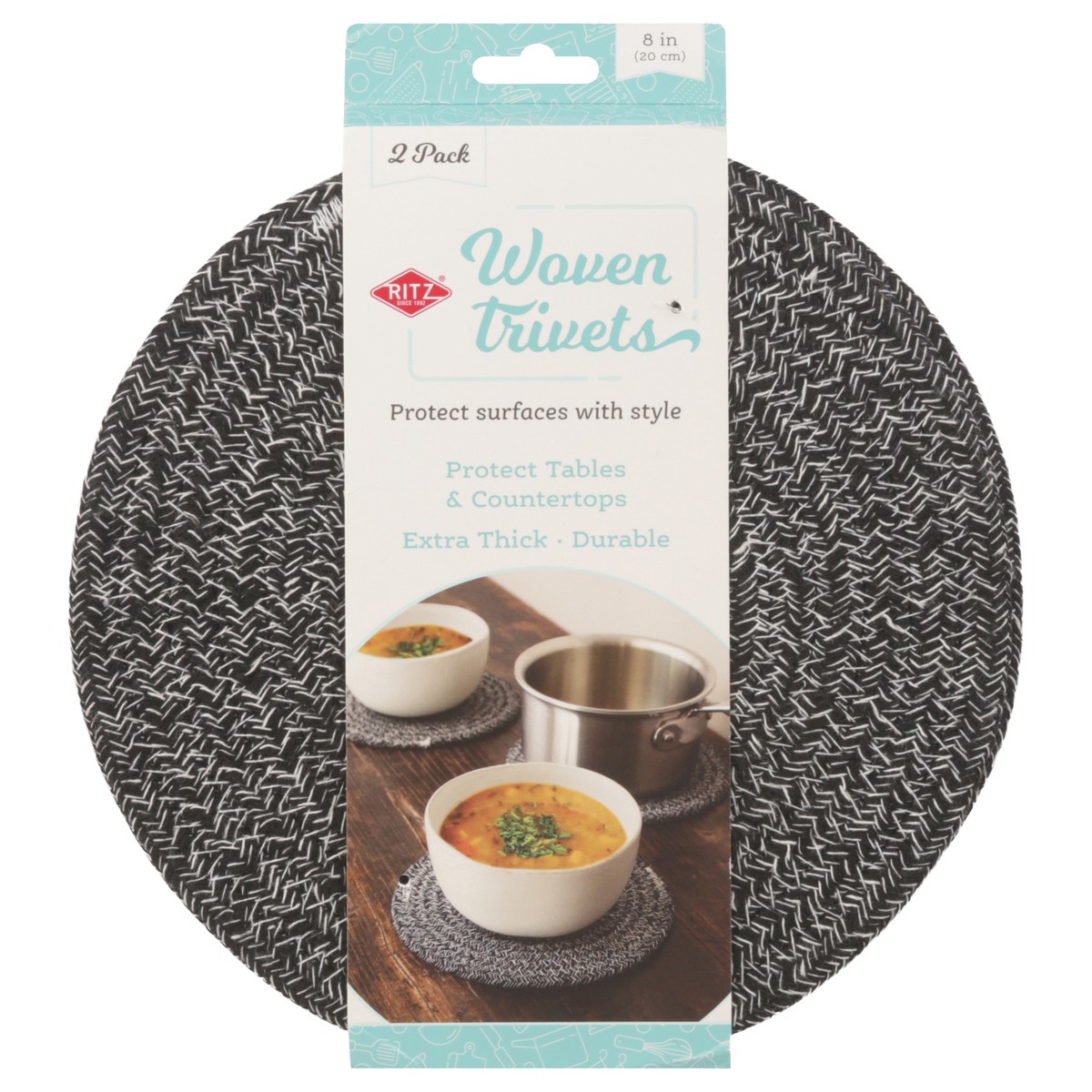 slide 4 of 12, Woven Trivets, 2 ct