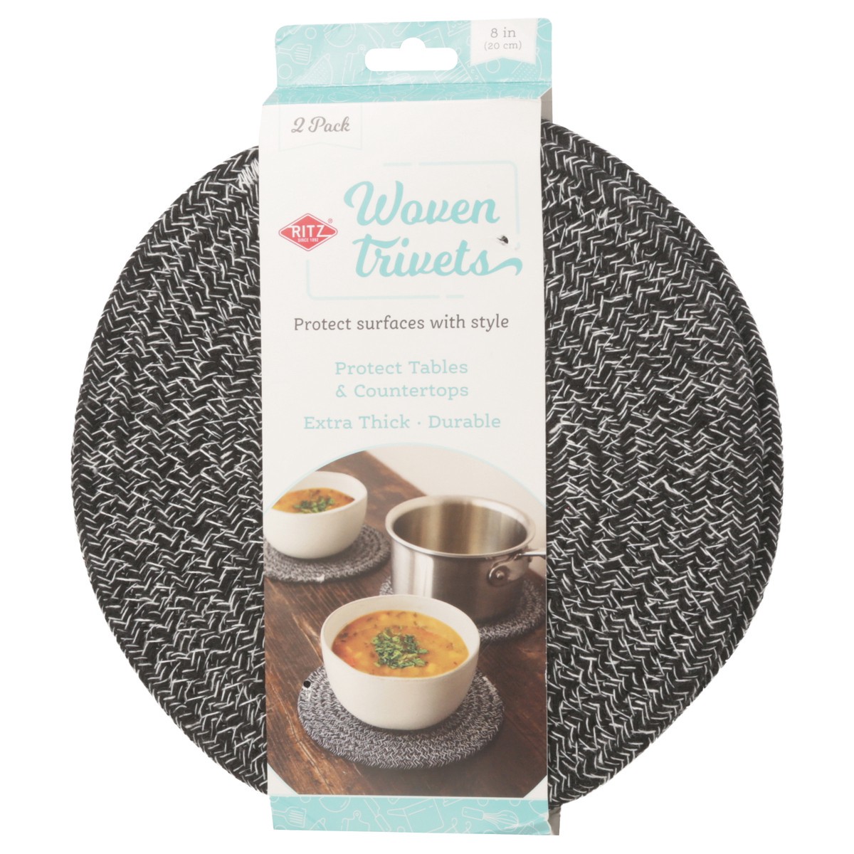 slide 10 of 12, Woven Trivets, 2 ct