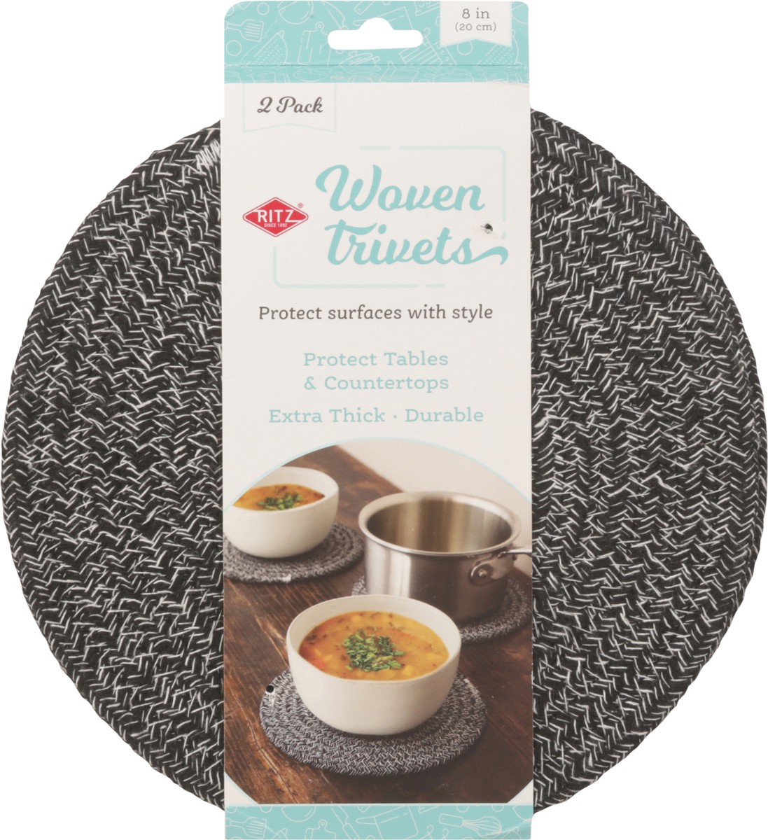 slide 11 of 12, Woven Trivets, 2 ct