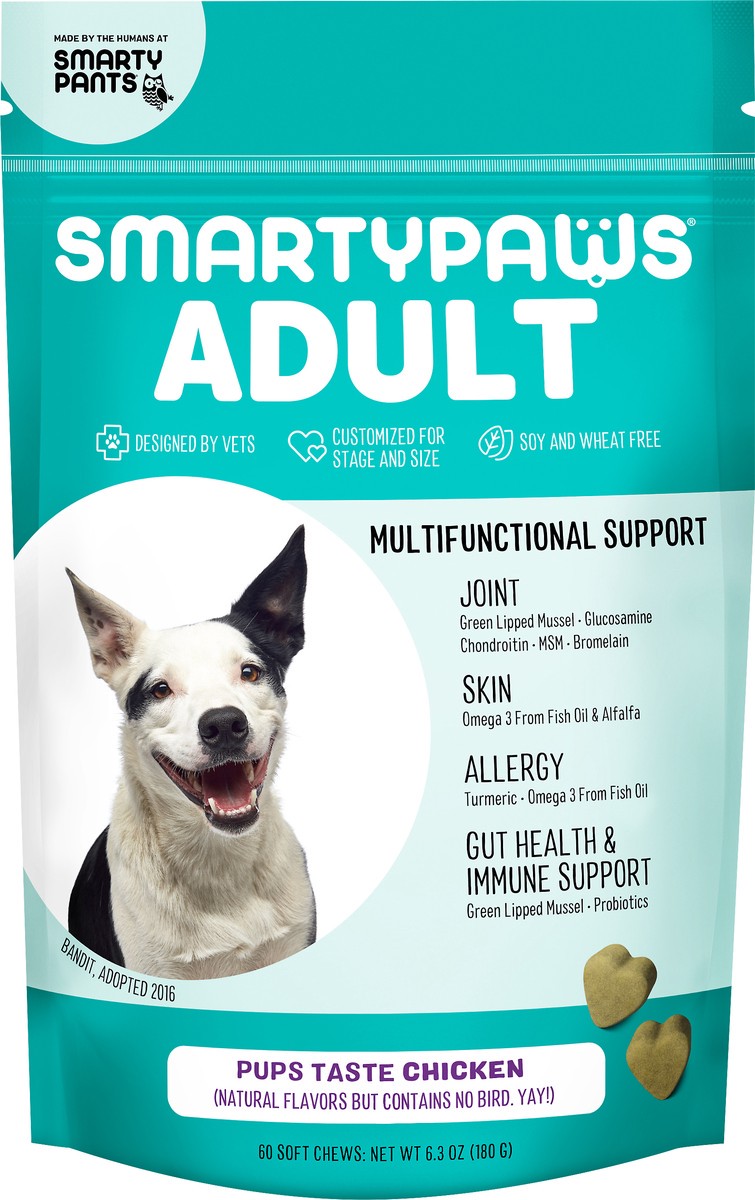 slide 3 of 4, SmartyPaws Adult Pups Taste Chicken Dog Treats 60 ea, 60 ct