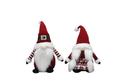 Essentials Xmas Fabric Sitting Gnome