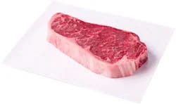 Beef Top Loin New York Strip Steak Boneless Service Case - 1.25 Lb