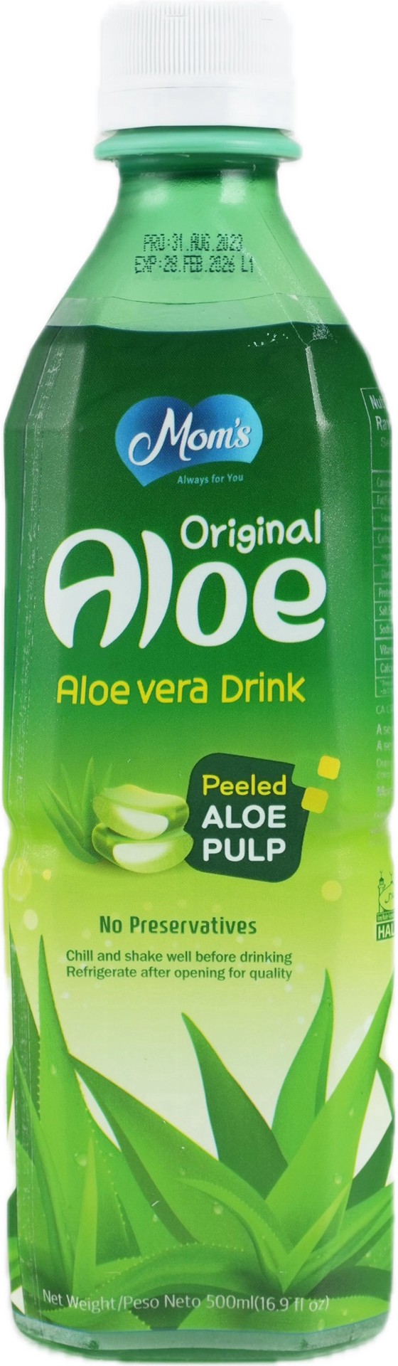 slide 1 of 1, Mom's Original Aloe Vera Drink, 16.9 oz