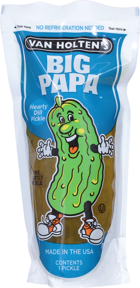 slide 9 of 12, Van Holten's Big Papa Dill Flavored Pickle-in-a-Pouch 1 ea, 13.2 oz