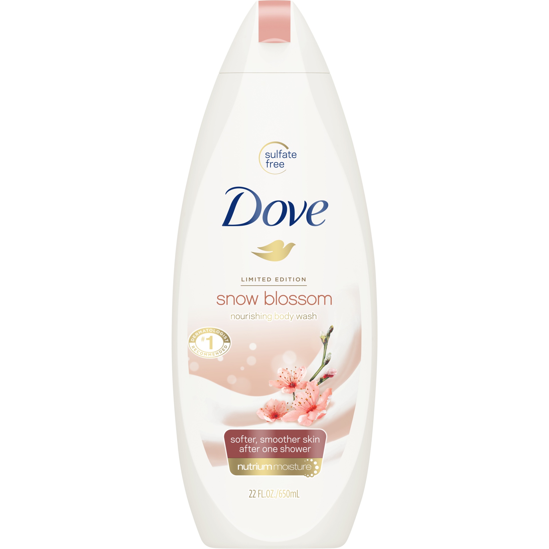 slide 1 of 1, Dove Snow Blossom Body Wash, 22 oz