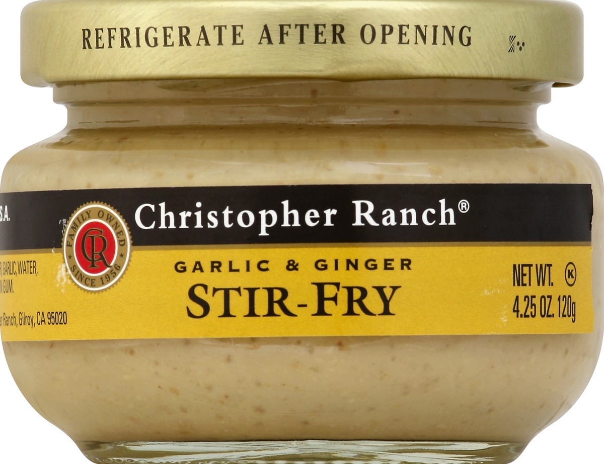 slide 2 of 2, Christopher Ranch Garlic And Ginger Stir, 4.25 oz