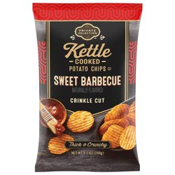 Private Selection Sweet Southern Heat Crinkle Kettle Chips - 8.5 oz